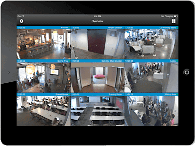 Tablet mit der Videoanalyse APP mit Cloud Anbindung